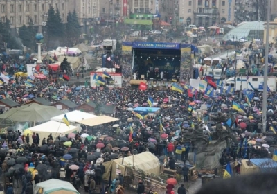 Евромайдан 12 января. Фото: Александра Аронця / Facebook