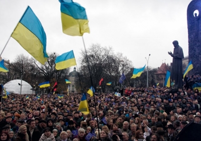 Онлайн - трансляция Евромайдана во Львове
