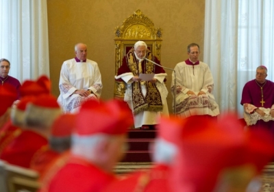 Офіційний текст оголошення Папи Римського про зречення від престолу