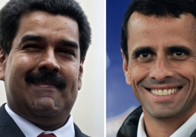 Ніколас Мадуро і Енріке Капрілес. Фото: AFP