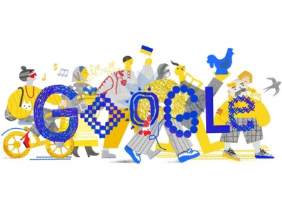 Google випустила новий дудл до Дня Незалежності України