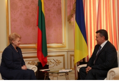 Даля Ґрібаускайте, Віктор Янукович.Фото: prezidentas.lt