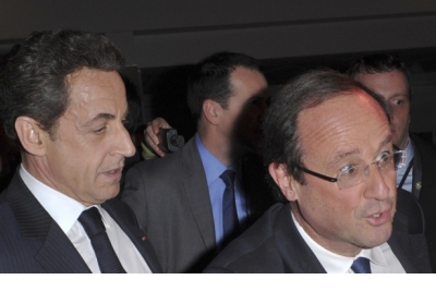 Ніколя Саркозі та Франсуа Олланд. Фото: infrance.su