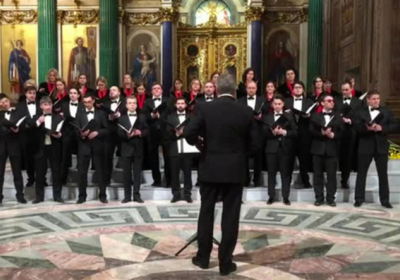 Русский хор исполнил песню о ядерной бомбардировке США