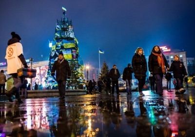 Прямая трансляция новогодней ночи на Евромайдане