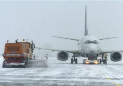 Снігопад в Одесі: місцевий аеропорт скасував сім рейсів