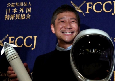 Японский миллиардер ищет попутчиков для путешествия вокруг Луны
