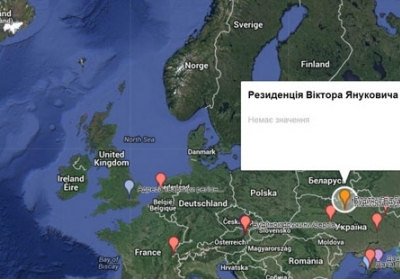 Громадські активісти створили карту, на якій позначають нерухомість українських політиків