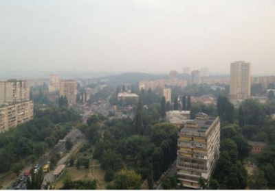 Киев накрыл едкий дым из-за пожара на торфяниках