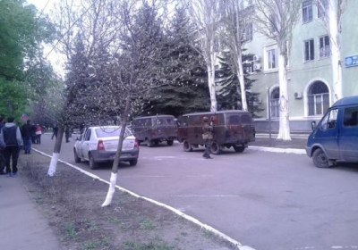 Боевики захватили райотдел милиции и СБУ в Краматорске