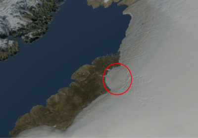 Уперше у світі під льодовим щитом знайшли кратер діаметром 31 кілометр, - ВІДЕО
