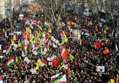 У Німеччині тисячі курдів мітингують проти турецької агресії в Сирії, - ФОТО