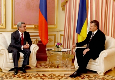 Президент Вірменії Серж Саргсян, Президент України Віктор Янукович. Фото: ukurier.gov.ua