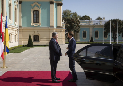 Петр Порошенко и Себастьян Курц. Фото: president.gov.ua
