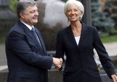 Порошенко і Лагард обговорили виконання умов для отримання чергового траншу МВФ