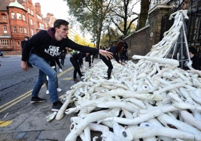 Посольство Росії в Лондоні закидали пластиковими кінцівками