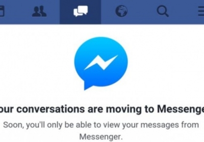 Facebook заставляет пользователей устанавливать Messenger