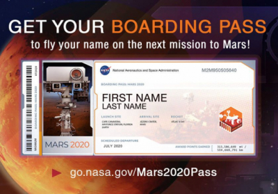 NASA предложило всем желающим отправить свое имя на Марс. это бесплатно