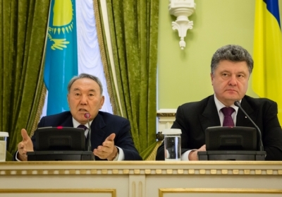 Нурсултан Назарбаєв, Петро Порошенко. Фото: president.gov.ua