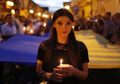 В пригороде Неаполя состоялось шествие памяти трагически погибшего украинца Анатолия Короля