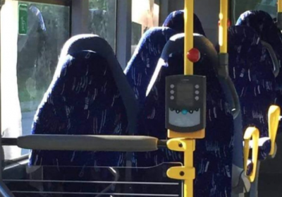 В Норвегии националисты восприняли автобусные сидения за мусульманок в парандже