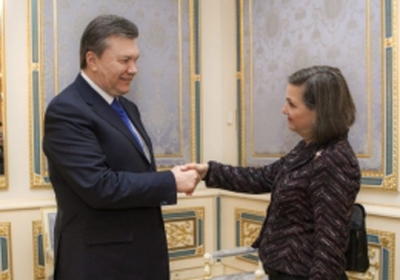 Виктор Янукович, Виктория Нуланд. Фото: president.gov.ua