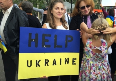 Антипутинский протест в США. Фото: uapost.us