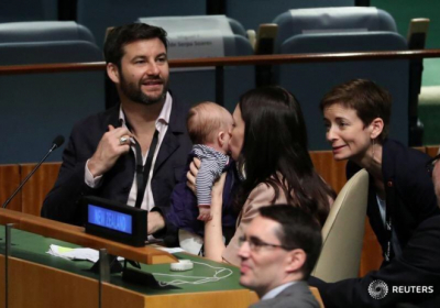 Прем'єр-міністр Нової Зеландії прийшла з 3-місячною донькою в зал Генасамблеї ООН