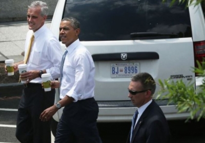 Обама покинул Белый дом, чтобы купить чай в Starbucks 