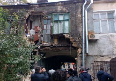 В Одессе произошел обвал части жилого дома