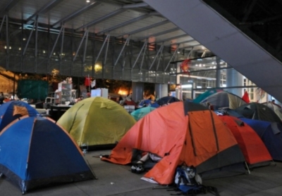 В Гонконге полиция полностью разобрала лагерь протестующих