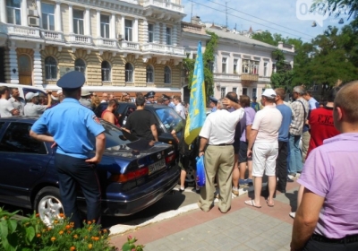 Как в Одессе задержали работника СБУ с георгиевской лентой, - фото
