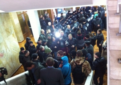Пророссийские активисты штурмовали Одесский облсовет