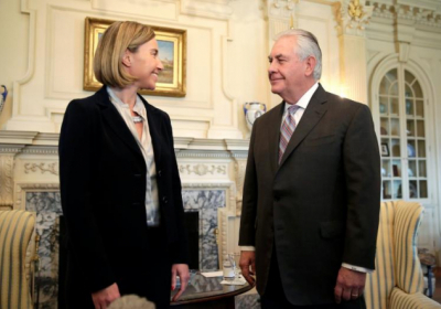Могерини и госсекретарь США Тиллерсон обсудили Донбасс и Россию