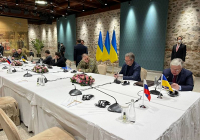 Українська делегація на переговорах у Стамбулі, 29 березня 2022 року Фото: Офіс президента