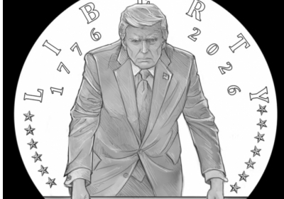 У США представили дизайн золотої монети із зображенням Трампа