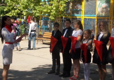 В оккупированном Севастополе школьников начали принимать в пионеры, - ФОТО