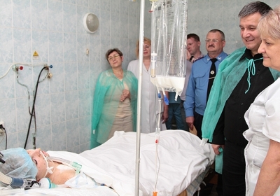 Жінку-міліціонера, поранену під час вибуху у Львові, лікуватимуть в Ізраїлі
