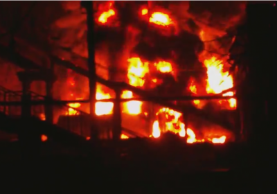 На Одещині згоріла казарма: постраждалих немає
