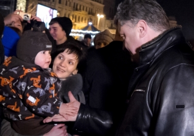 Президент із дружиною відвідали головну ялинку України, - фото