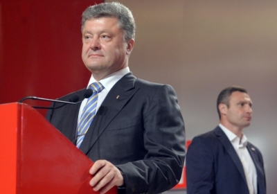 Петр Порошенко, Виталий Кличко. Фото: AFP
