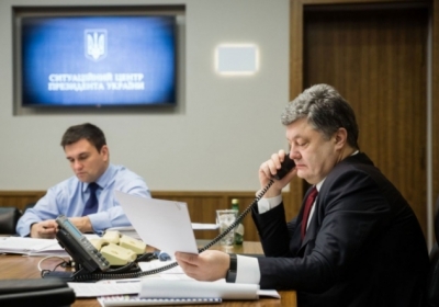 Петро Порошенко і Павло Клімкін. Фото: president.gov.ua