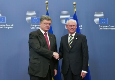 Петро Порошенко, Герман Ван Ромпей: Фото: twitter.com/poroshenko