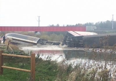 Залізнична катастрофа на сході Франції: швидкісний потяг зійшов з рейок