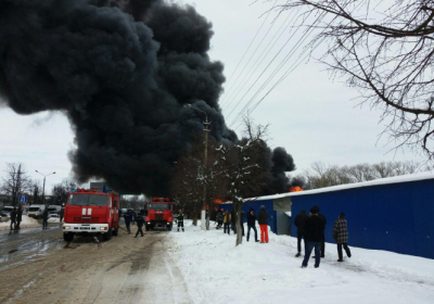 В Черновцах произошел пожар на крупнейшем местном рынке