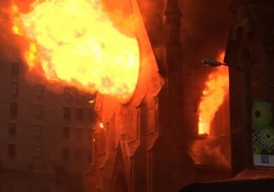 В Нью-Йорке сгорела 160-летняя православная церковь, ФОТО ВИДЕО
