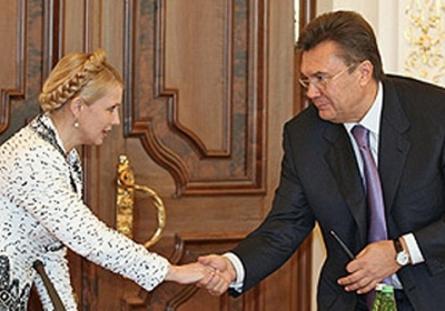 Юлія Тимошенко, Віктор Янукович. Фото: pravda.lutsk.ua
