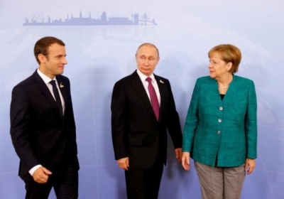 Путін, Меркель і Макрон обговорили припинення вогню на Донбасі