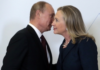 Владимир Путин, Хиллари Клинтон. Фото: rg.ru