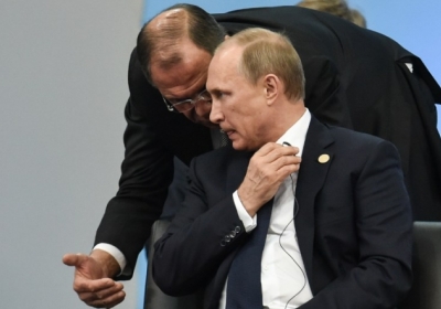 Сергей Лавров, Владимир Путин. Фото: AFP